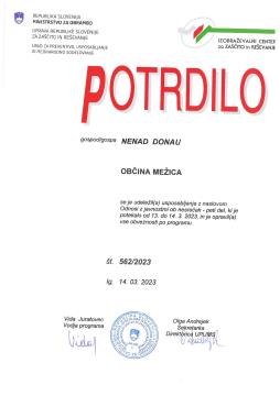 Nenad Donau -potrdilo  odnosi z javnostmi ob nesrečah -peti del